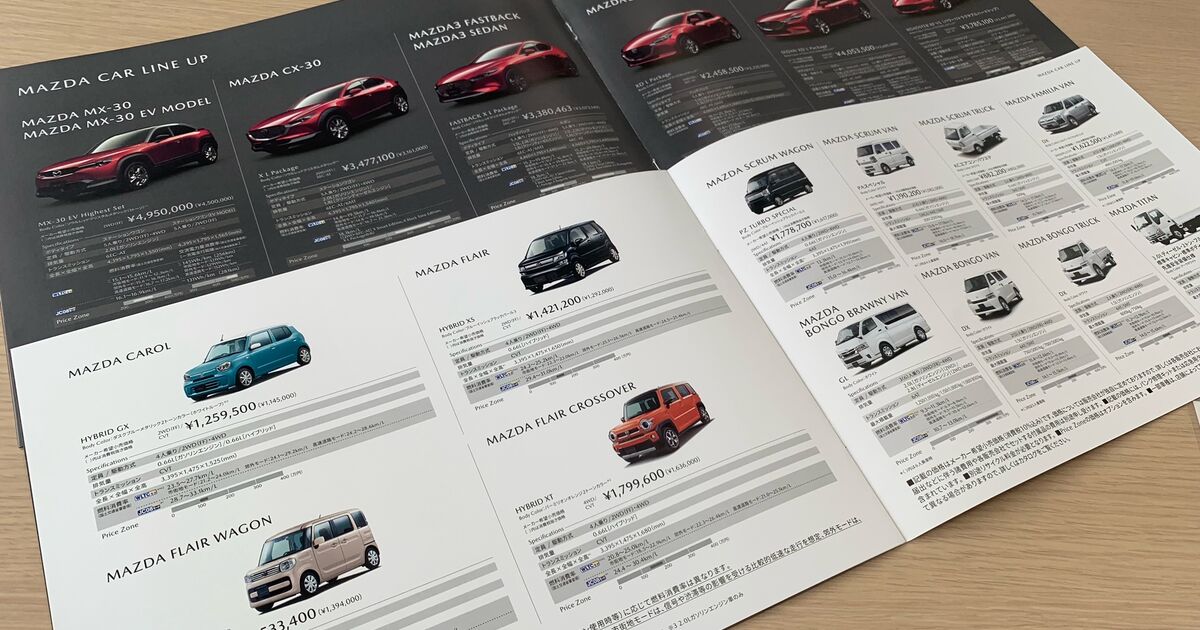 各社車カタログ(まとめ売り)